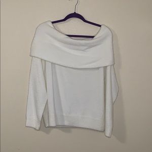 NWT White off the shoulder sweater